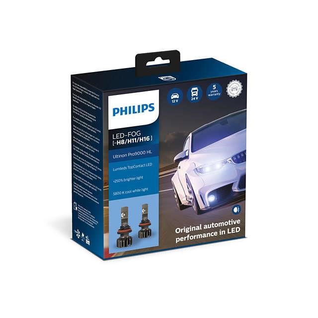 Philips 11366U90CWX2 Żarówki LED Philips Ultinon Pro9000 + 250% H8 / H11 / H16 13,2V 15W 5800K zestaw (2 szt.) 11366U90CWX2: Dobra cena w Polsce na 2407.PL - Kup Teraz!