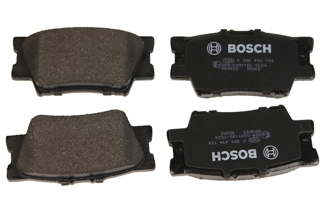 Bosch 0 986 494 154 Гальмівні колодки, комплект 0986494154: Приваблива ціна - Купити у Польщі на 2407.PL!