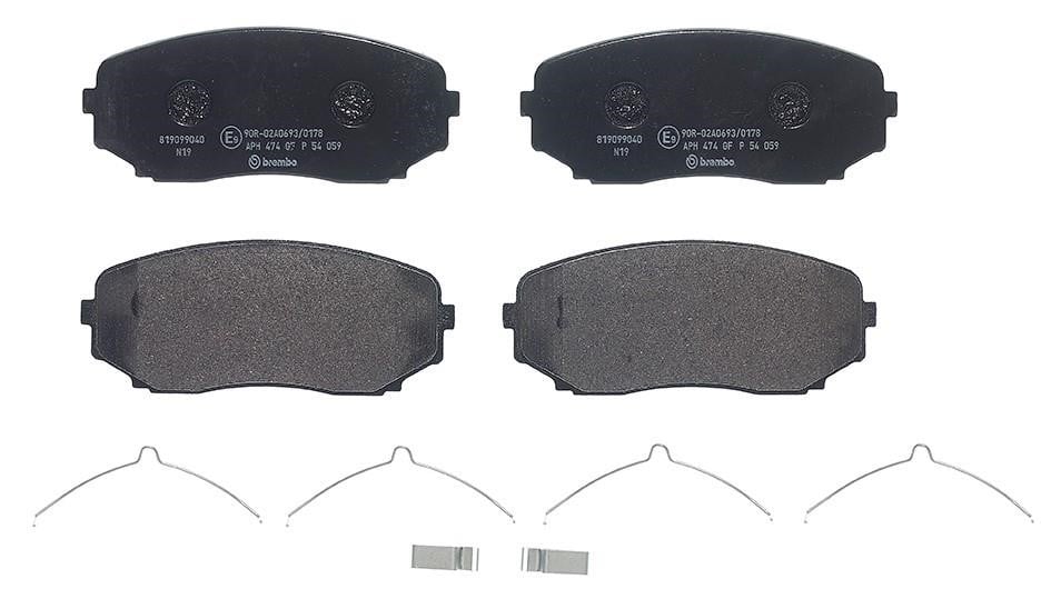 P54059 Brembo Klocki hamulcowe, zestaw