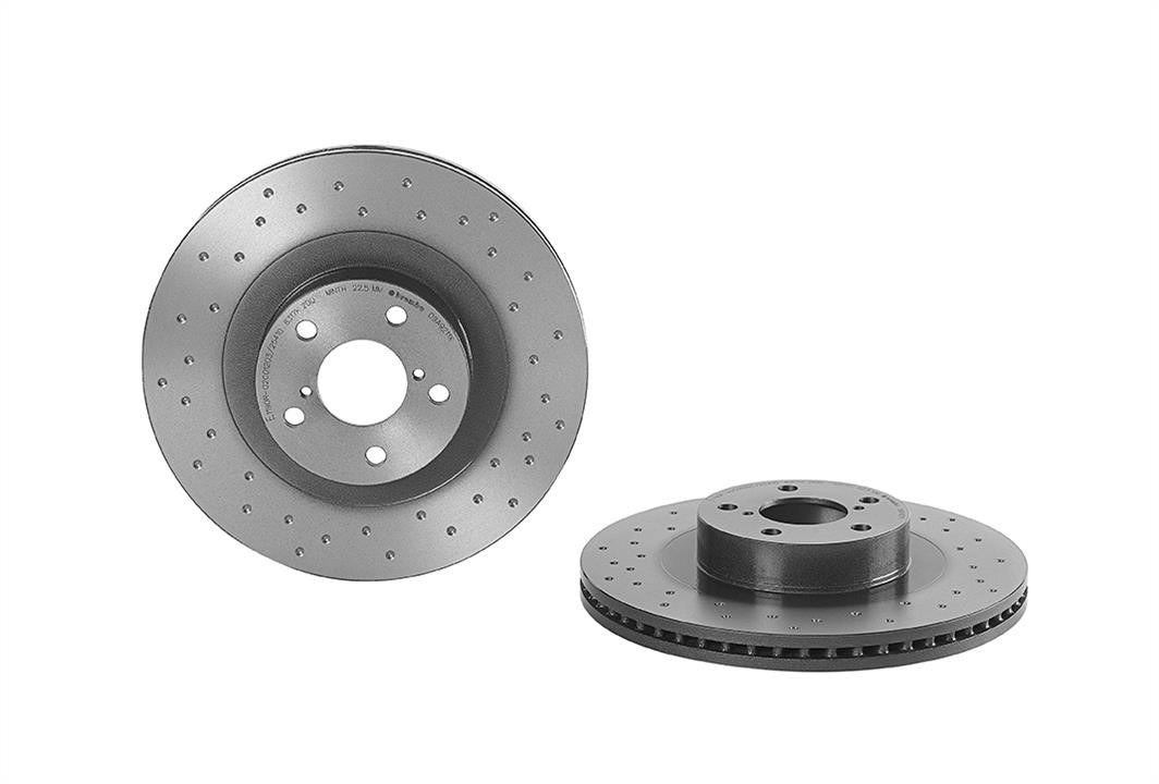Brembo 09.A921.1X Ventilated brake disc with perforation 09A9211X: Buy near me in Poland at 2407.PL - Good price!