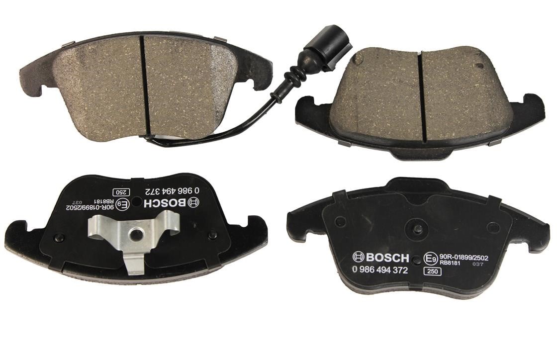 0986494372 Bosch Тормозные колодки дисковые, комплект