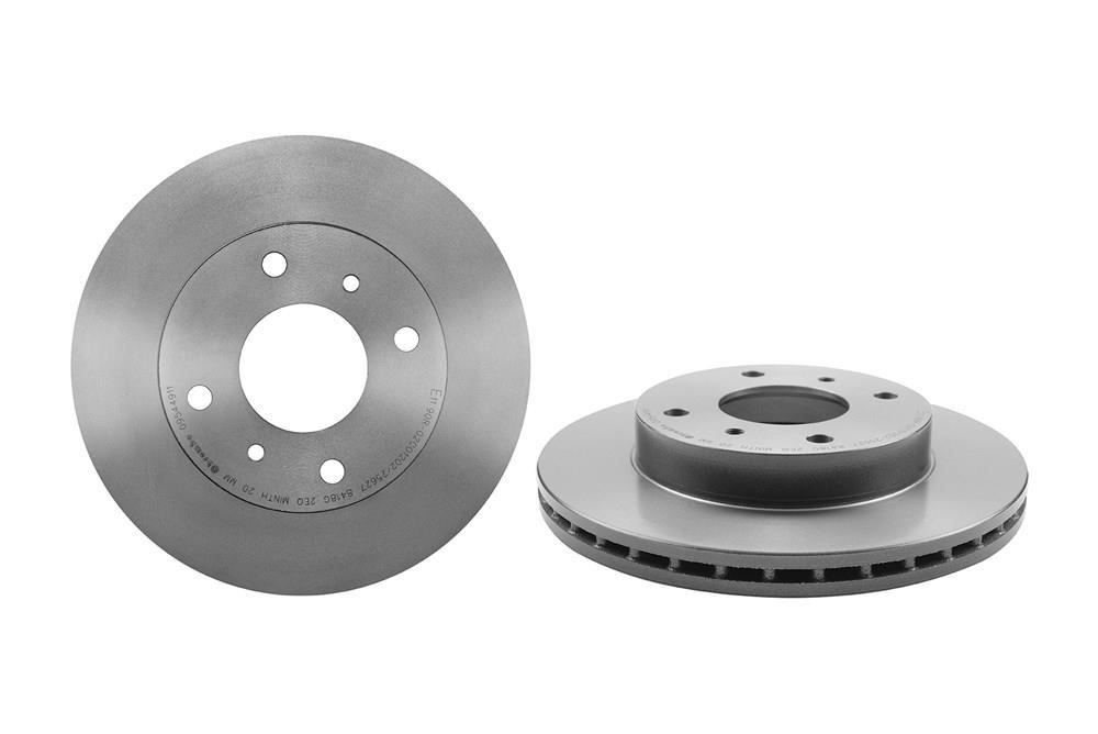 Brembo 09.5449.11 Ventilated disc brake, 1 pcs. 09544911: Buy near me in Poland at 2407.PL - Good price!