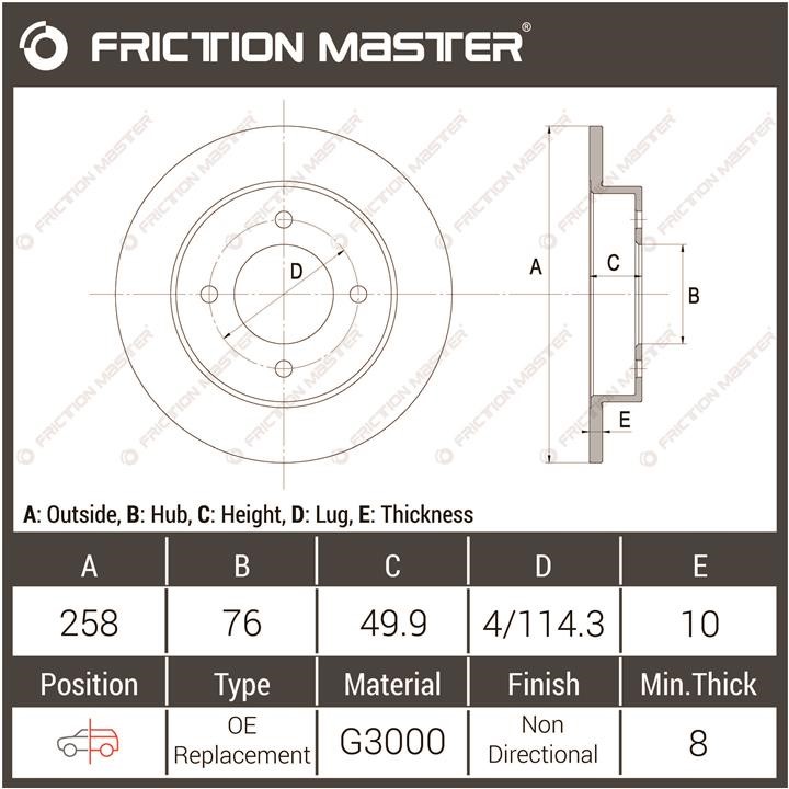 Kaufen Sie Friction Master R0649 zu einem günstigen Preis in Polen!