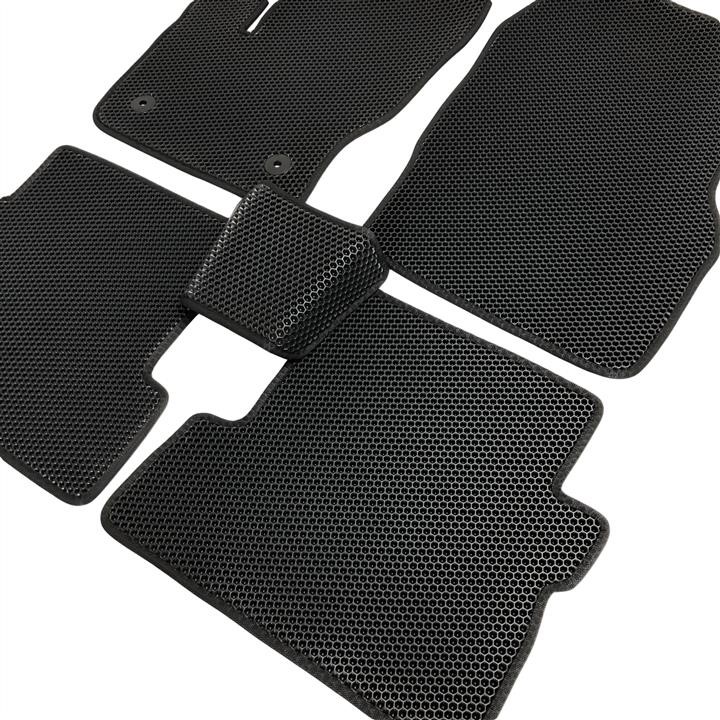 EVA Dywaniki Interior mats 5 pcs for Ford Kuga DM2 SUV Automat 4x4 wheeldrive, Honeycomb, Color: Black + Black – price