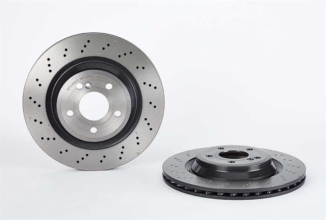 Brembo 09.B743.51 Ventilated brake disc with perforation 09B74351: Buy near me in Poland at 2407.PL - Good price!