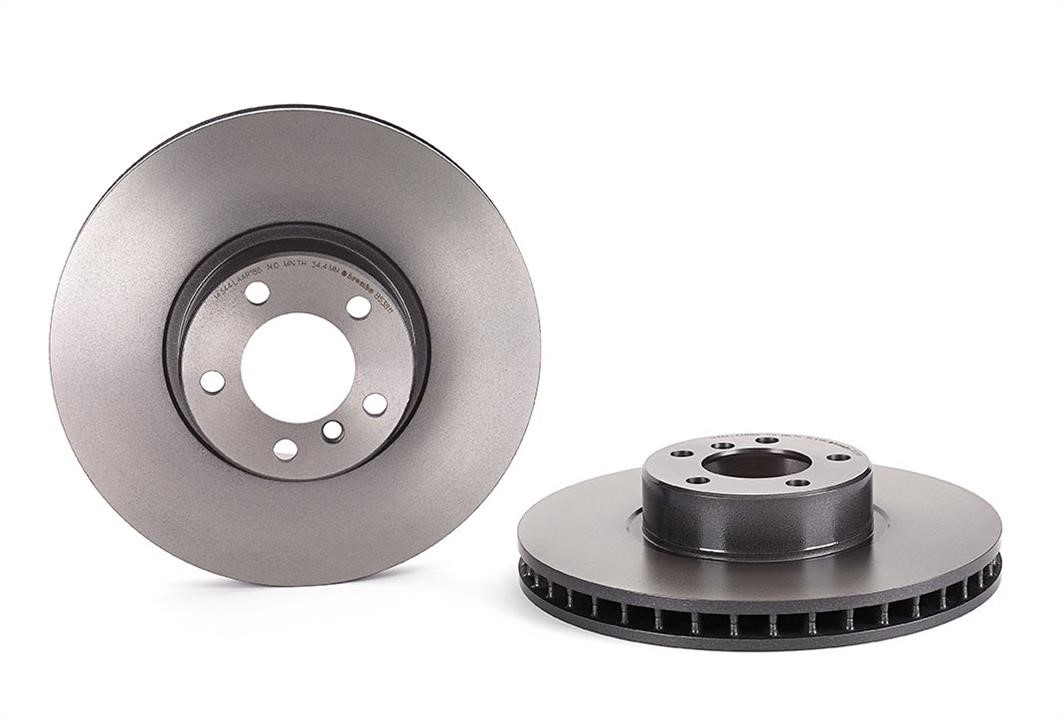 09B53811 Brembo Tarcza hamulcowa wentylowana, 1 szt.
