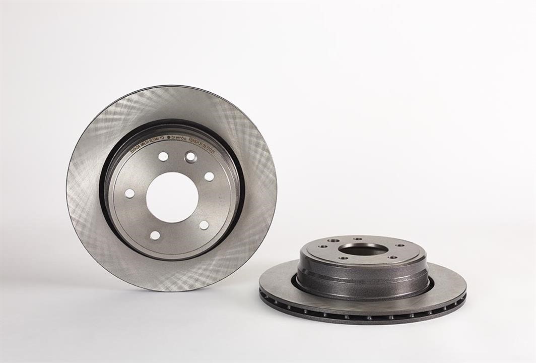 Brake disc Jaguar XK 8 Convertible: 09721721 Brembo Rear vented brake disc