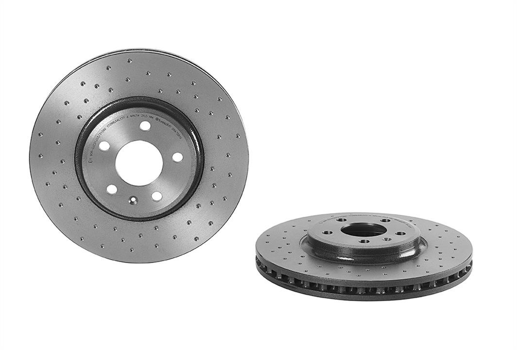 Brembo 09.A758.1X Ventilated brake disc with perforation 09A7581X: Buy near me in Poland at 2407.PL - Good price!
