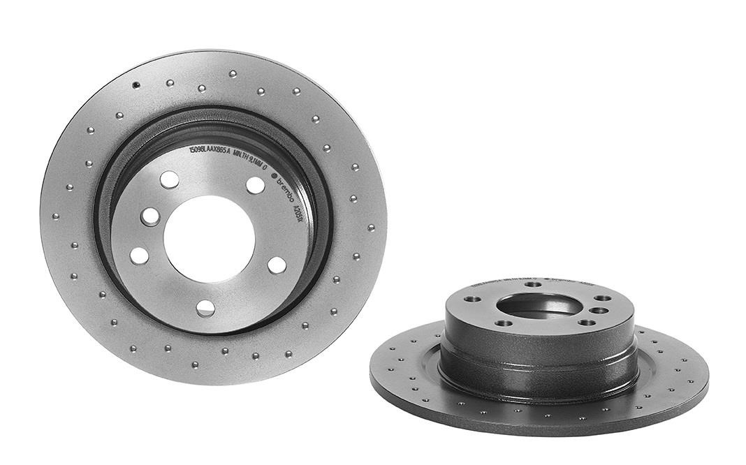 Brembo 08.A205.1X Unventilated brake disc 08A2051X: Buy near me in Poland at 2407.PL - Good price!