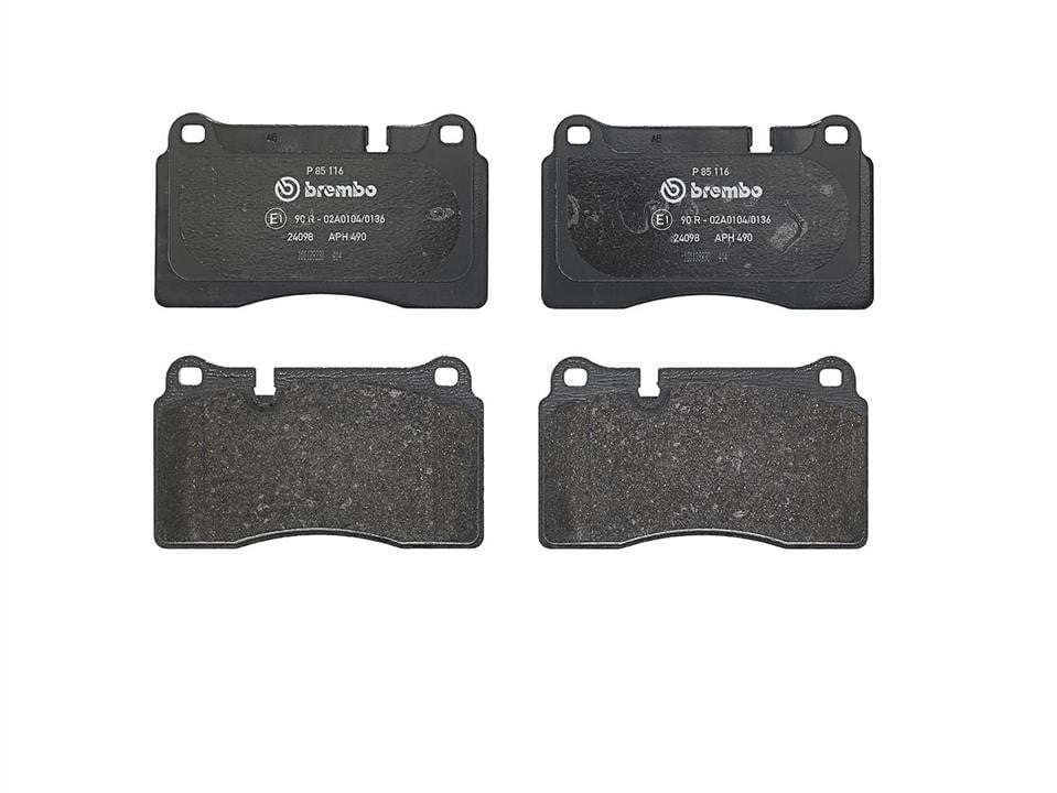 P85116 Brembo Klocki hamulcowe, zestaw