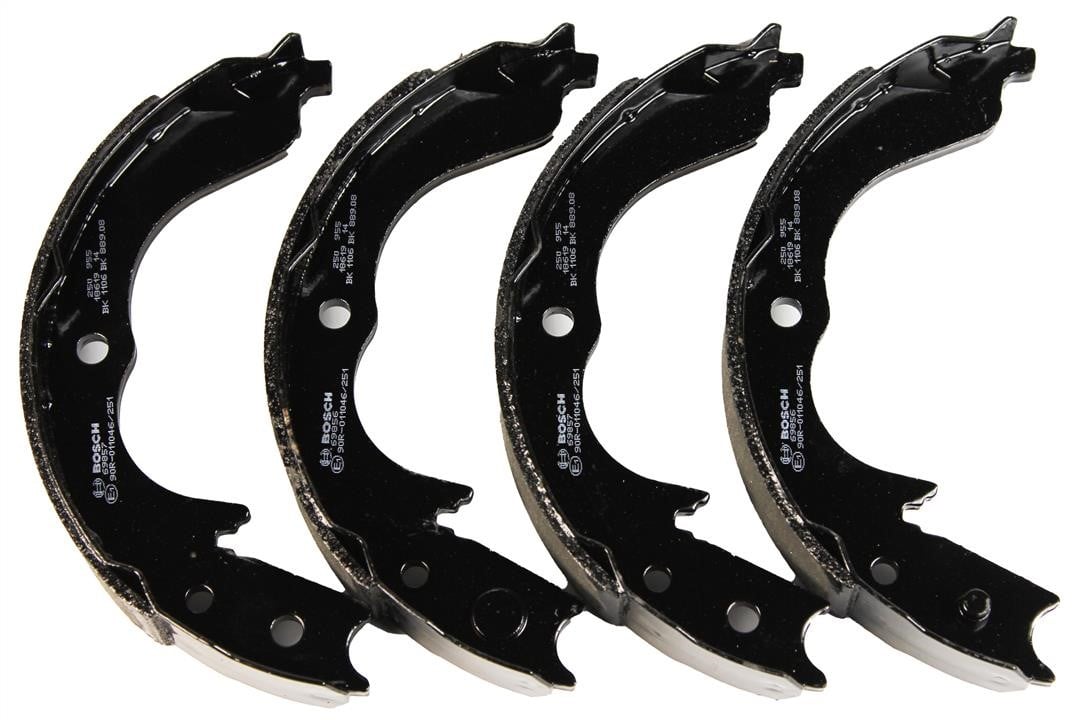 Parking brake pads Peugeot 4007: 0986487739 Bosch Handbrake shoes