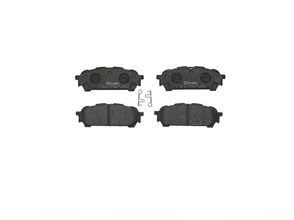 Колодки Subaru Forester (Субару Форестер): P78014 Brembo Тормозные колодки дисковые, комплект