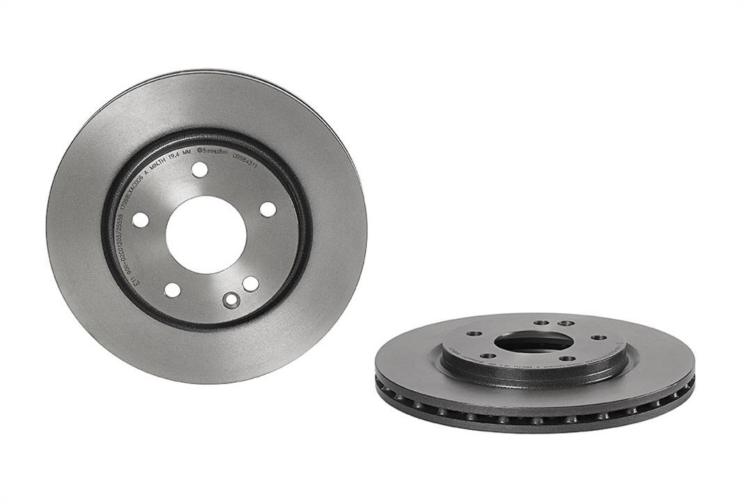 09B84311 Brembo Innenbelüftete Bremsscheibe
