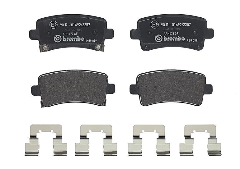 P59059 Brembo Klocki hamulcowe, zestaw