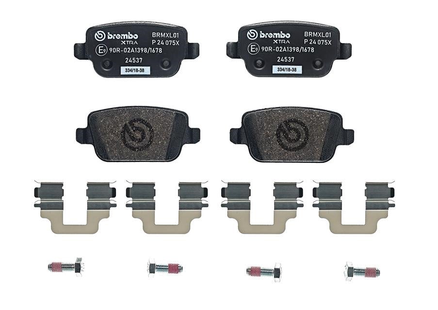 P24075X Brembo BREMBO XTRA disc brake pads, set