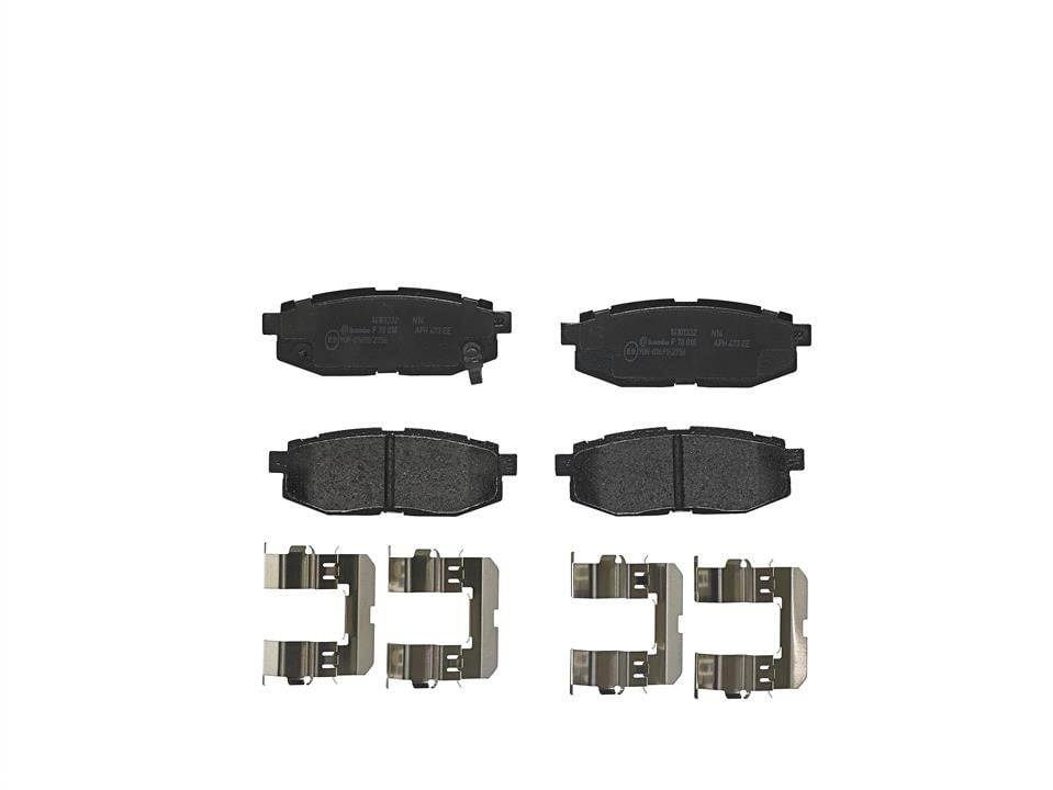 P78018 Brembo Klocki hamulcowe, zestaw