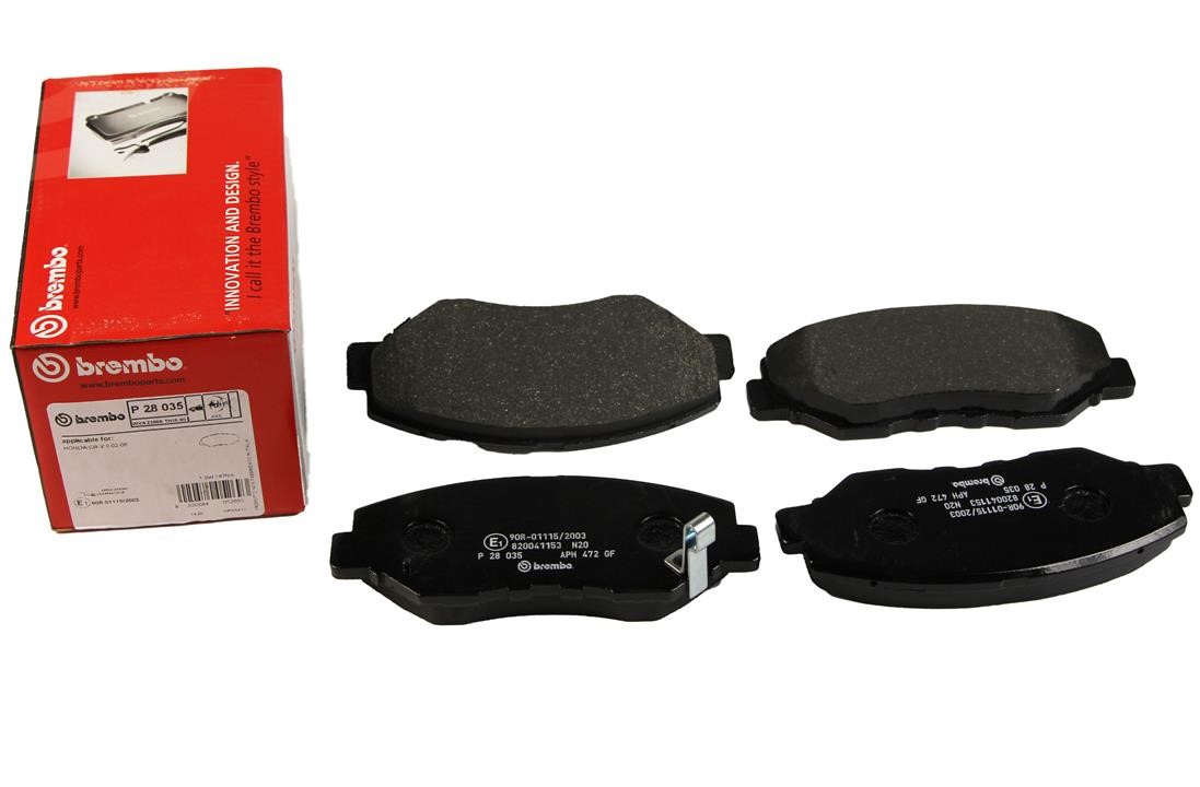 Bremsbelagsatz Brembo P 28 035
