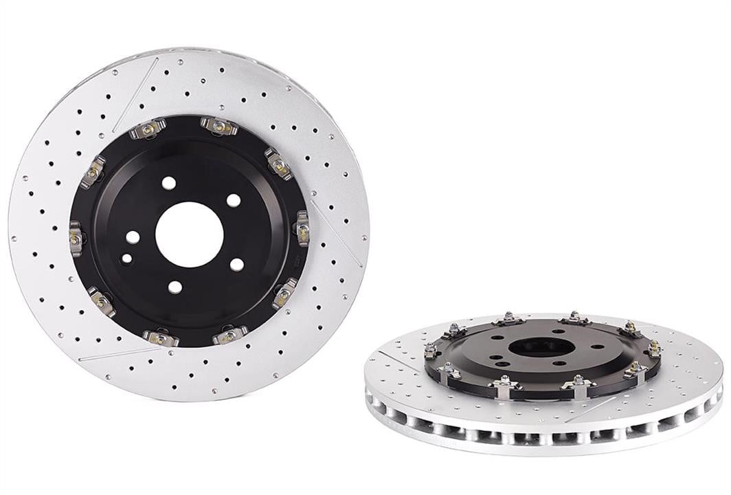 Scheibenbremse Mercedes CLK: 09954733 Brembo Innenbelüftete Bremsscheibe mit Schichtung und Perforation