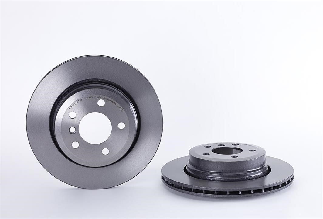 Brembo 09.9573.11 Rear ventilated brake disc 09957311: Buy near me in Poland at 2407.PL - Good price!