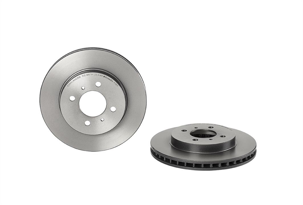 Brembo 09.A116.11 Front brake disc ventilated 09A11611: Buy near me in Poland at 2407.PL - Good price!