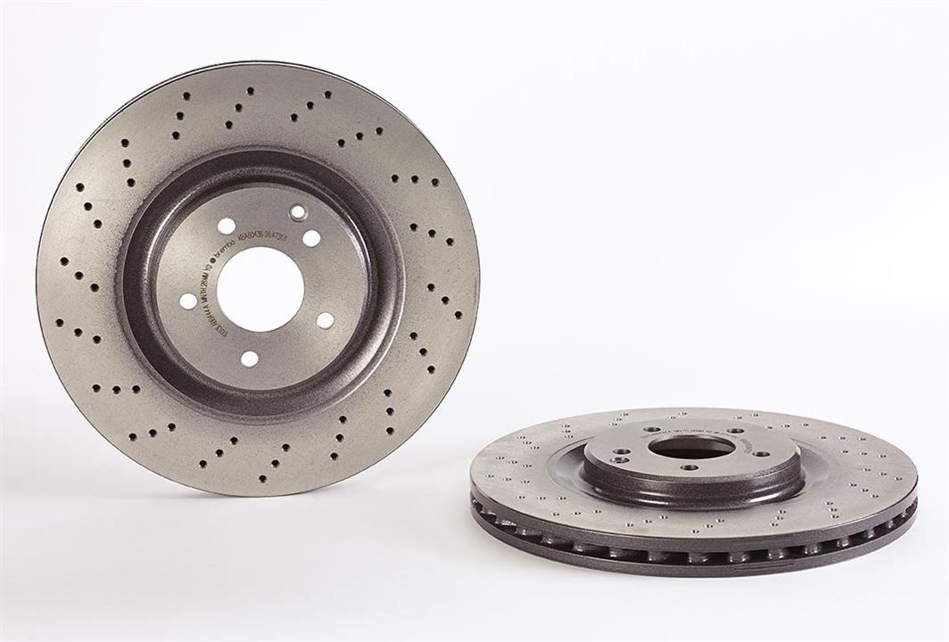 Brembo 09.A731.11 Ventilated brake disc with perforation 09A73111: Buy near me in Poland at 2407.PL - Good price!