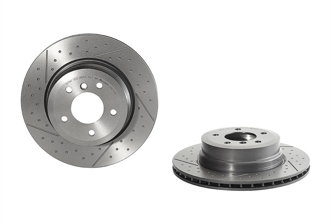 Brembo 09.C315.21 Ventilated brake disc with slotting and perforation 09C31521: Buy near me in Poland at 2407.PL - Good price!