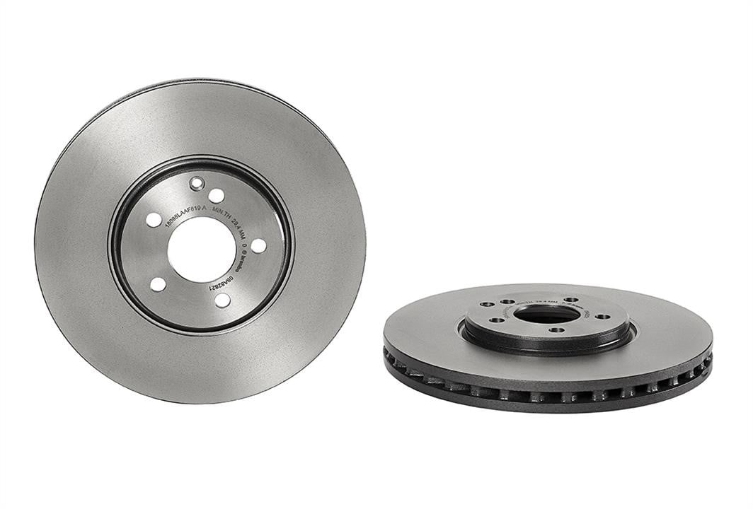 09A82821 Brembo Vented brake disc, 1 pc