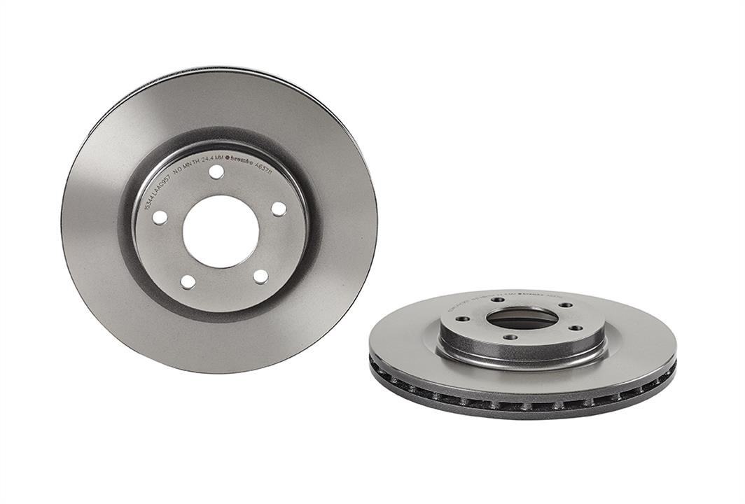 Brembo 09.A637.11 Ventilated disc brake, 1 pcs. 09A63711: Buy near me in Poland at 2407.PL - Good price!
