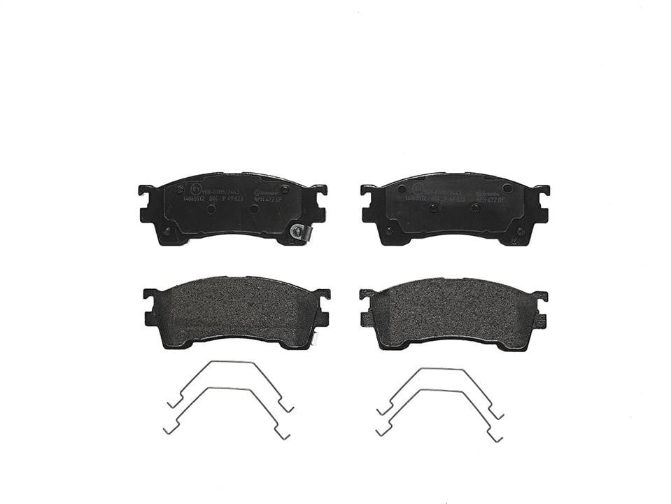 Bremsenteile Mazda 323 S VI (BJ): P49023 Brembo Bremsbelagsatz
