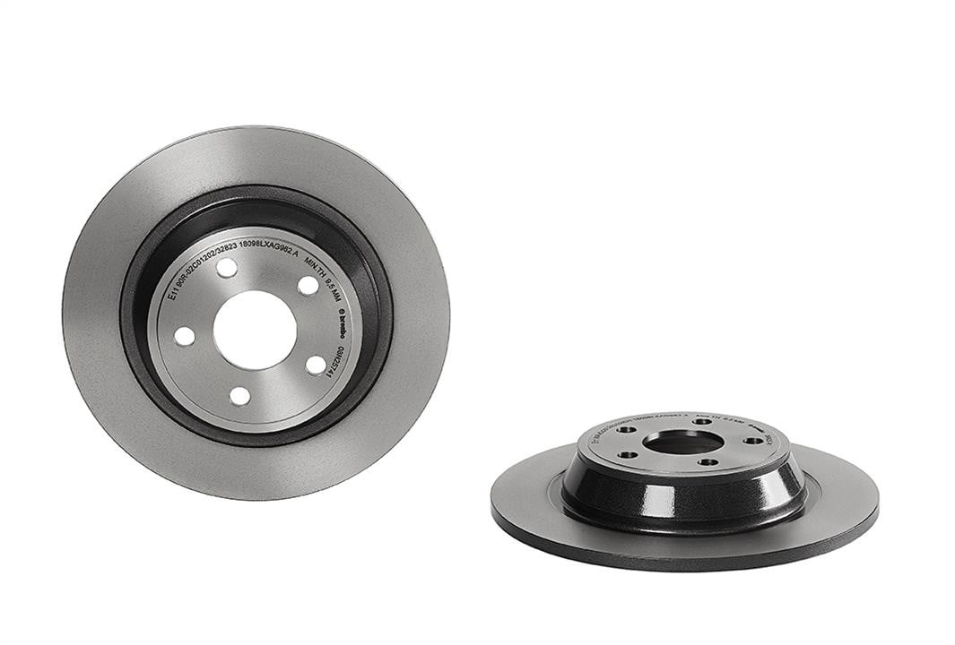 08N25741 Brembo Bremsscheibe hinten voll