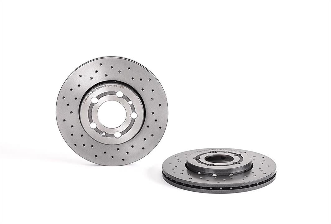 Диски тормозные Audi A2 (Ауди А2): 0970111X Brembo Тормозной диск вентилируемый с перфорацией