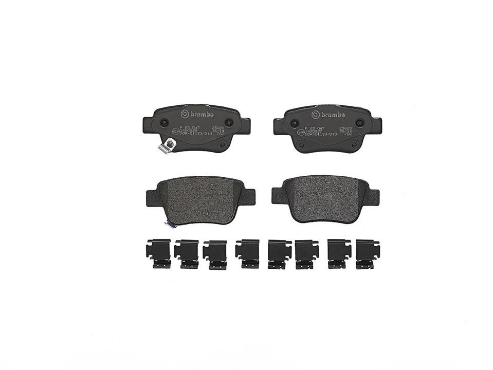 P83047 Brembo Klocki hamulcowe, zestaw
