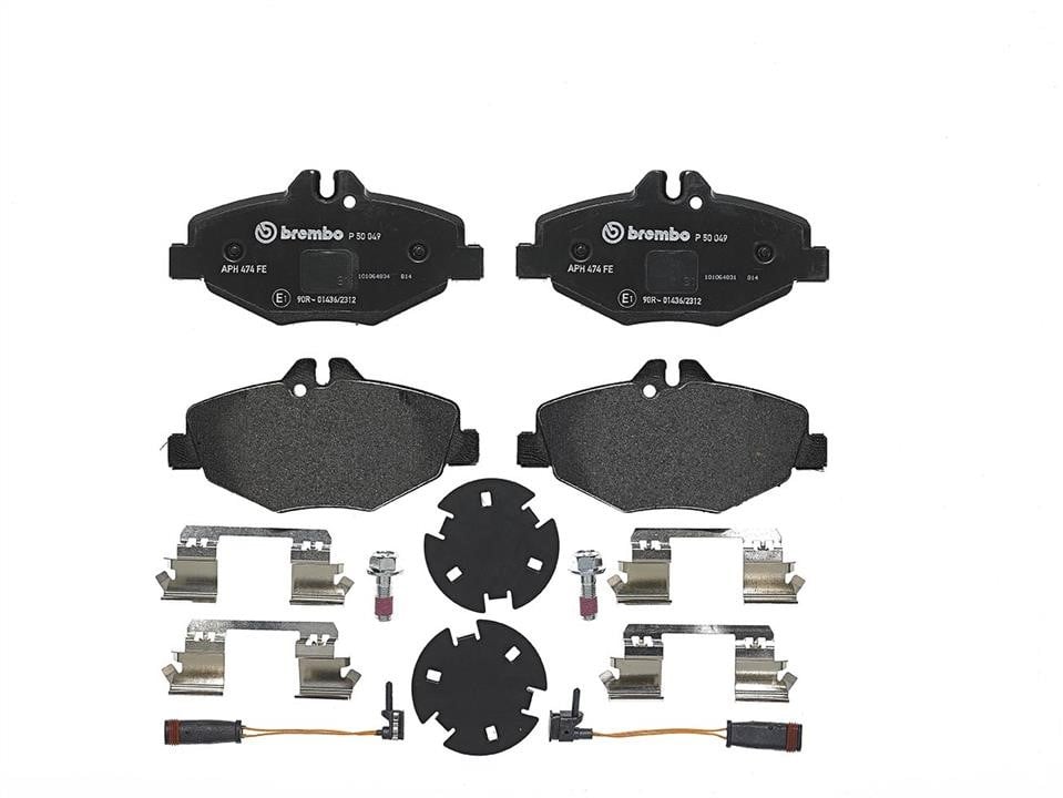 P50049 Brembo Тормозные колодки дисковые, комплект