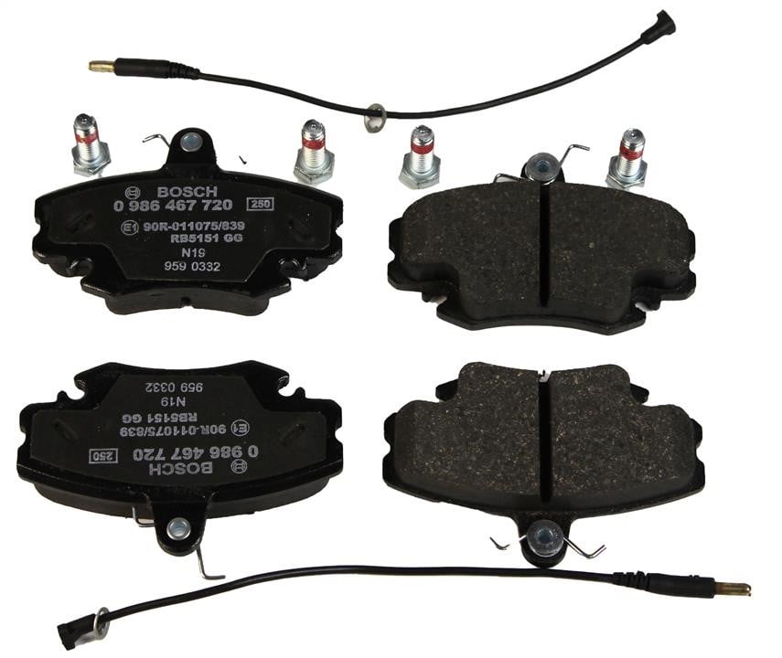 0986467720 Bosch Brake pad set