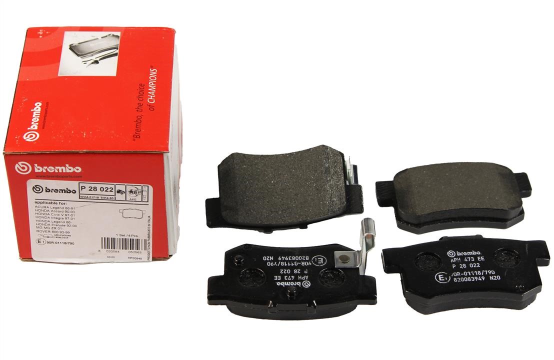 Brembo Brake Pad Set, disc brake – price 73 PLN