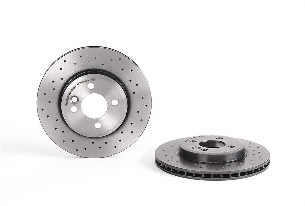 Brake disc Mini Mini Clubvan: 09A7611X Brembo Ventilated brake disc with perforation