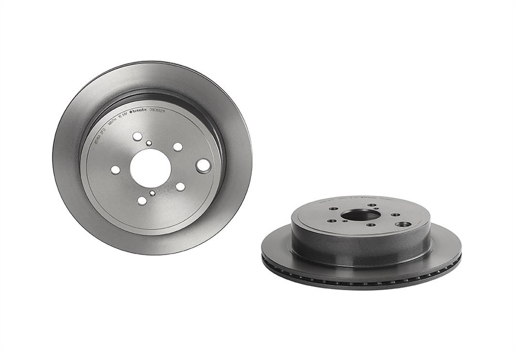 Brembo 09.C662.11 Rear ventilated brake disc 09C66211: Buy near me in Poland at 2407.PL - Good price!