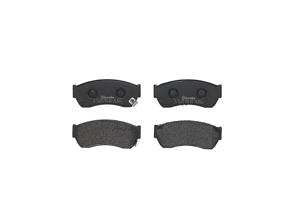Brake pad kit Tata Indigo Marina: P79005 Brembo Brake pad set