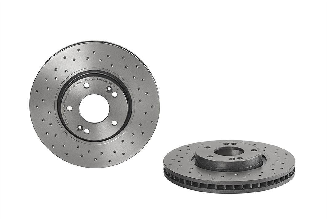 Brembo 09.A532.2X Ventilated brake disc with perforation 09A5322X: Buy near me in Poland at 2407.PL - Good price!