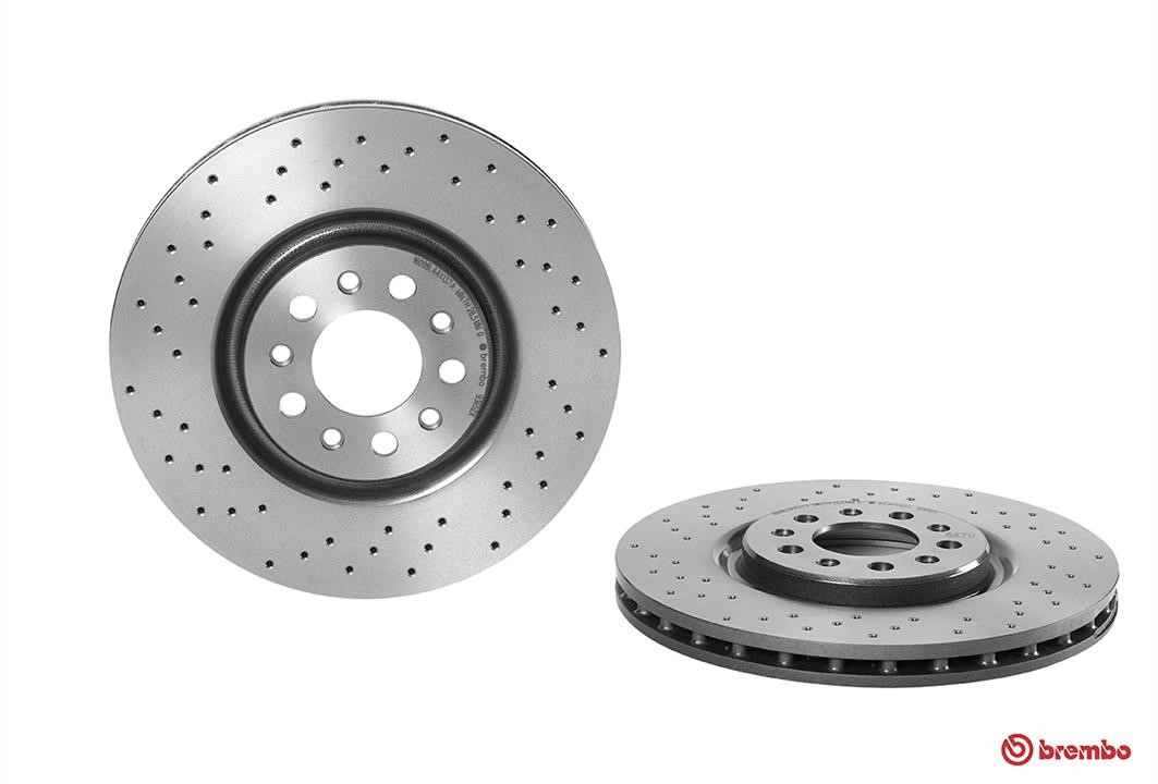 Brembo 09.9365.2X Ventilated brake disc with perforation 0993652X: Buy near me in Poland at 2407.PL - Good price!