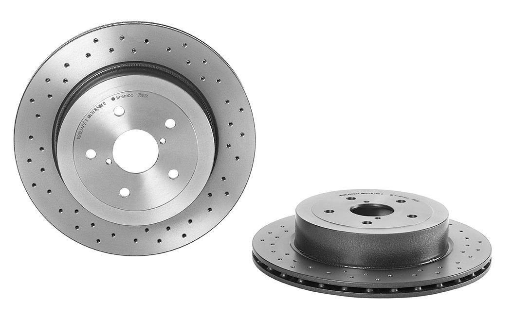 Brembo 09.7813.2X Ventilated brake disc with perforation 0978132X: Buy near me in Poland at 2407.PL - Good price!