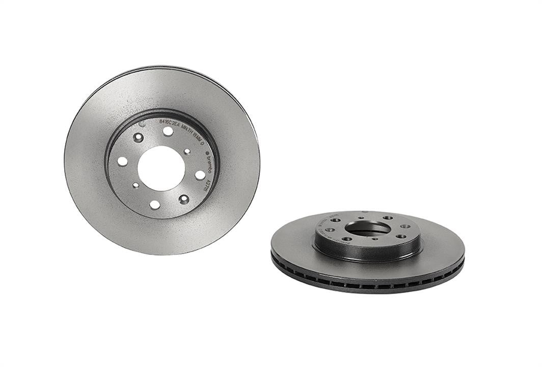 Brake disc Opel Agila: 09A27111 Brembo Front vented brake disc
