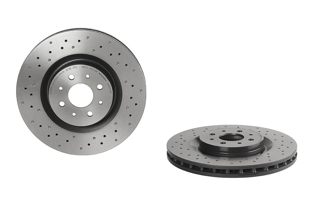 Brembo 09.8004.4X Ventilated brake disc with perforation 0980044X: Buy near me in Poland at 2407.PL - Good price!