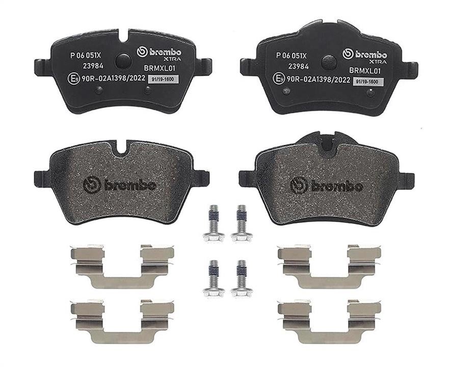 Brembo P 06 051X Тормозные колодки дисковые BREMBO XTRA, комплект P06051X: Отличная цена - Купить в Польше на 2407.PL!