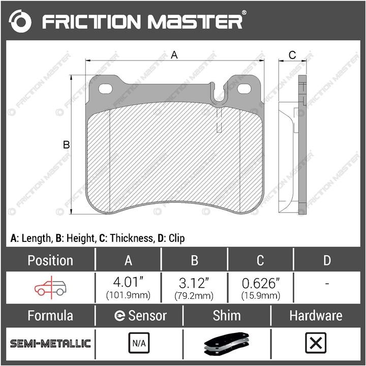 Купити Friction Master MKD1121 за низькою ціною в Польщі!