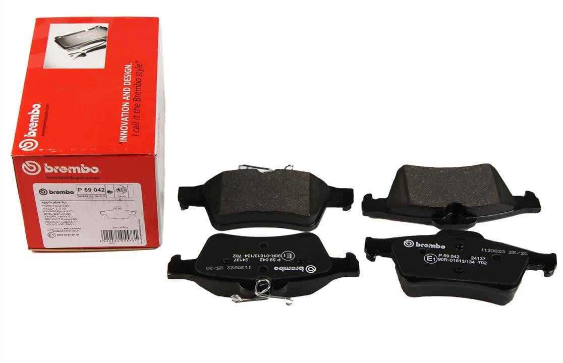 Rear brake pad set Brembo P 59 042