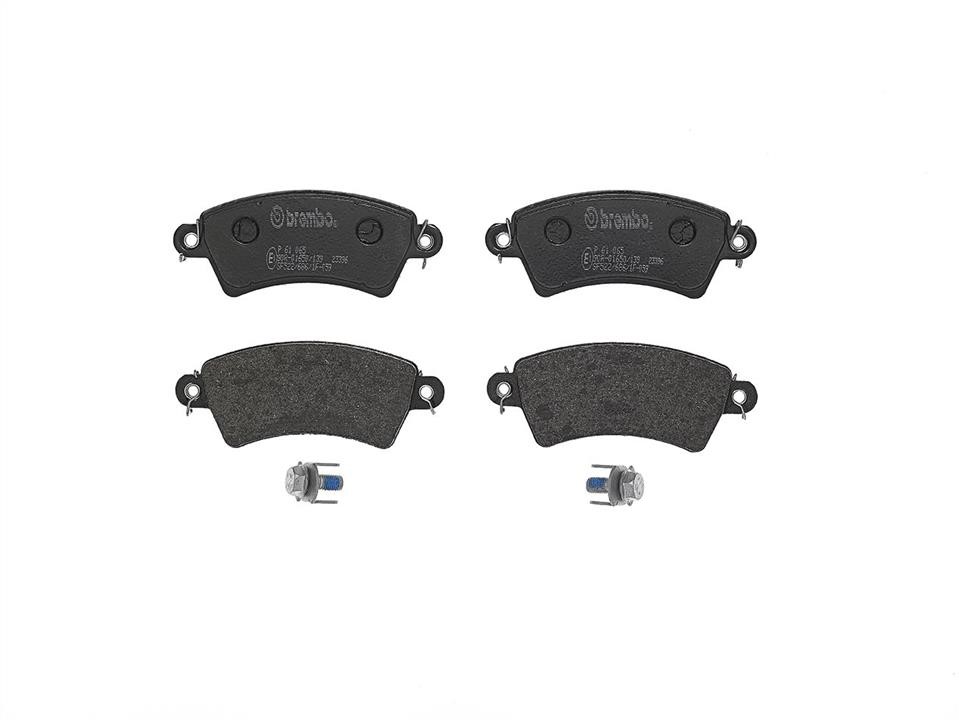 Bremsbelagsatz Peugeot 306: P61065 Brembo Bremsbelagsatz
