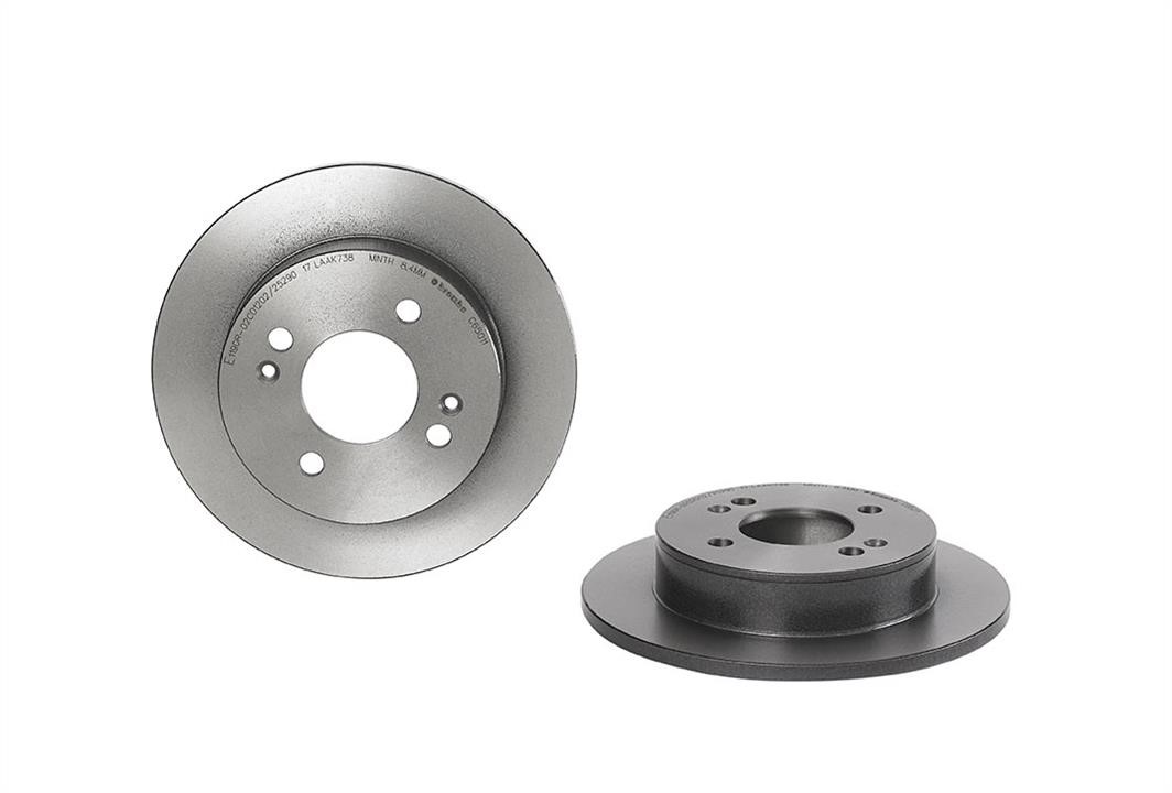 08C65011 Brembo Unbelüftete Bremsscheibe