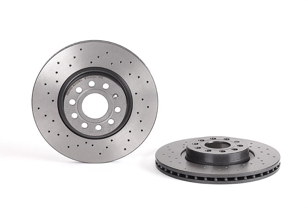Brembo 09.9772.1X Ventilated brake disc with perforation 0997721X: Buy near me in Poland at 2407.PL - Good price!