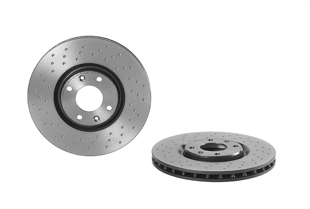 Brembo 09.A185.1X Ventilated brake disc with perforation 09A1851X: Buy near me at 2407.PL in Poland at an Affordable price!